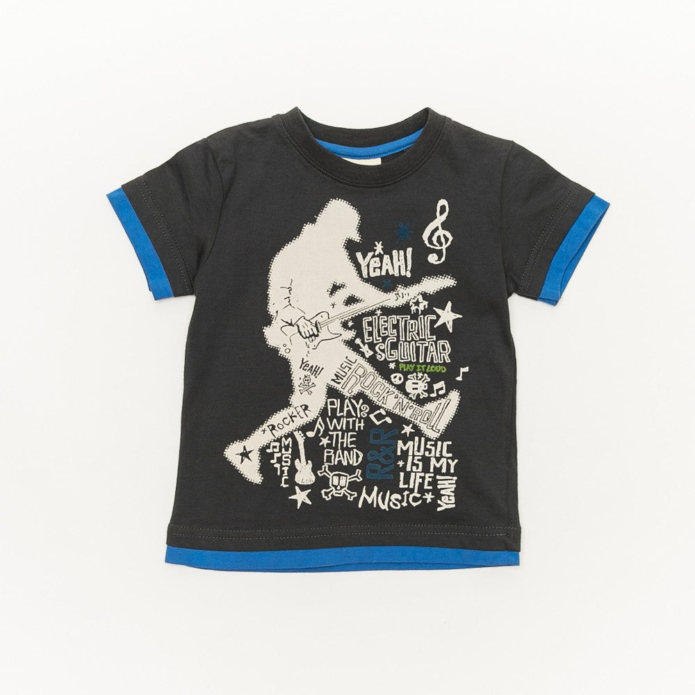 Tricou model rockstar baieti, Wooloo Mooloo, bleumarin, 32330 - 4Kids Romania