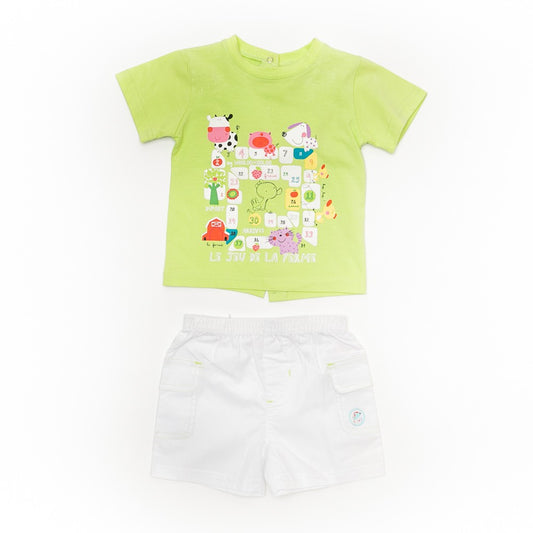 Compleu bebelusi, Wooloo, Mooloo, din 2 piese, verde, 30015 - 4Kids Romania