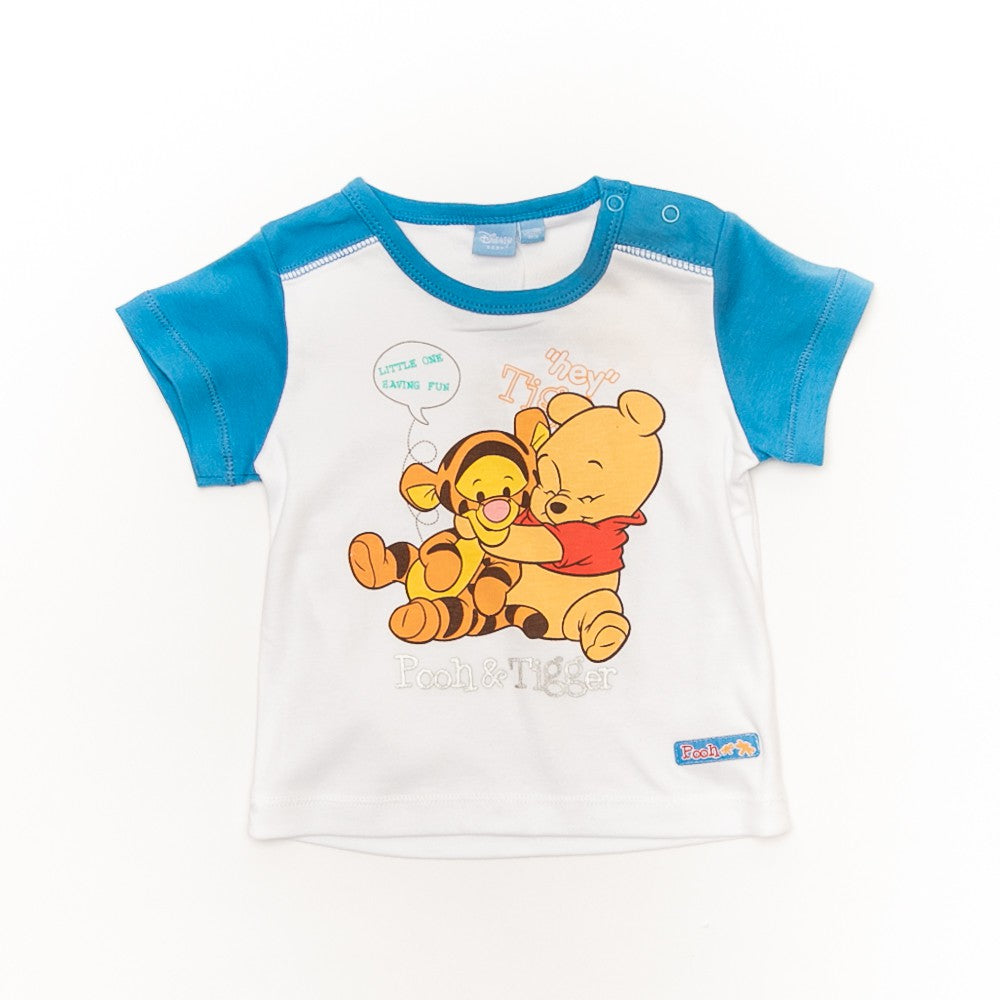 Tricou alb bebe - JTK1266ALB - 4Kids Romania