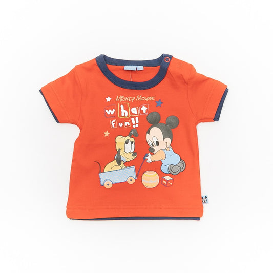 Tricou portocaliu bebe - JTK1276P - 4Kids Romania