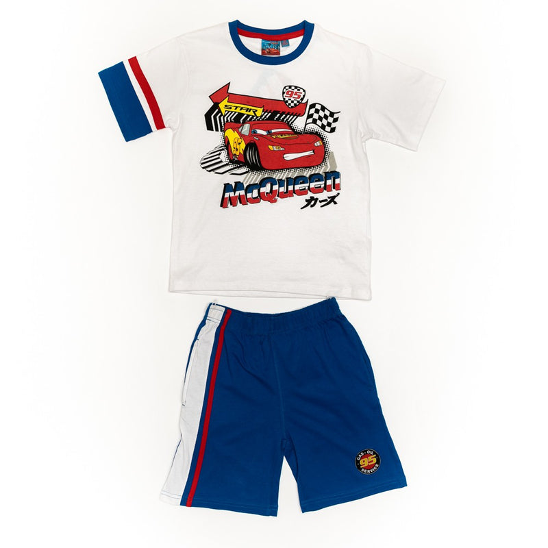 Pijamale albe baieti - CARS1096A - 4Kids Romania