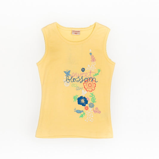 Tricou galben fete - GVK-7347 - 4Kids Romania