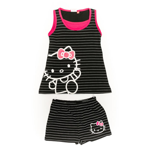 Pijamale negre fete - HK3634N - 4Kids Romania