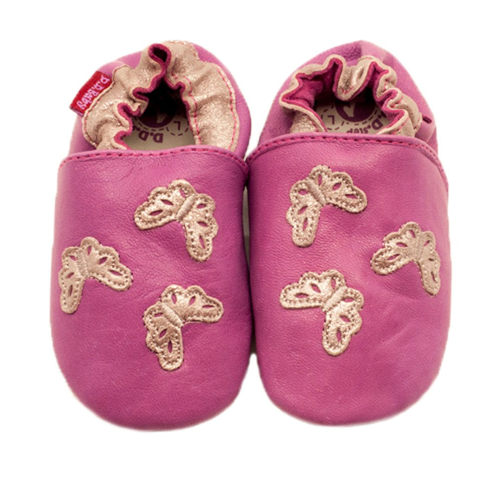 Botosei nou nascuti cu fluturasi, D.D.step, roz, K1596-12A - 4Kids Romania