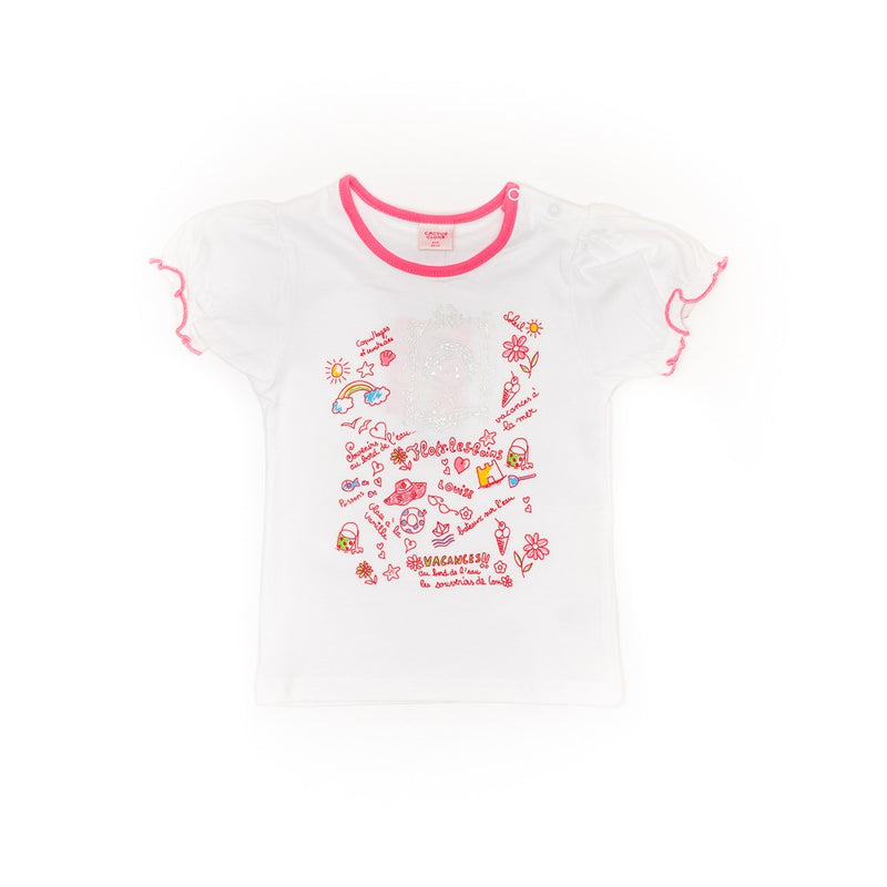 Tricou alb fete - JTJM1206A - 4Kids Romania