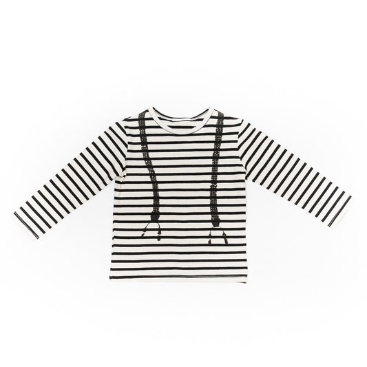 Bluza cu dungi negre, Bimbalina, crem, 55810 - 4Kids Romania