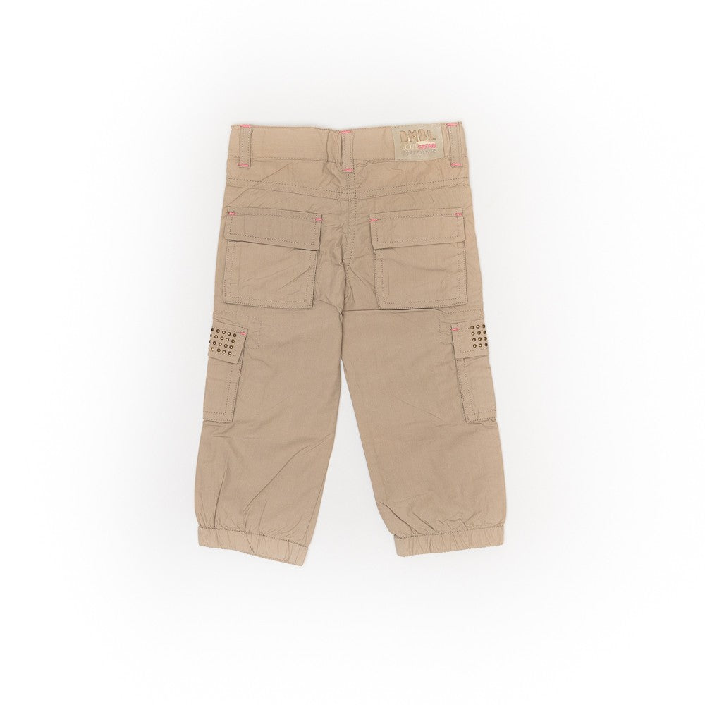 Pantaloni cu buzunare, Bimbalina, fete, crem, 30422-1