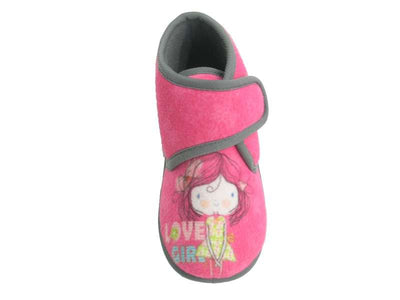 Pantofi de interior fete, Beppi, Love Girl, cu scai, 2158421 - 4Kids Romania