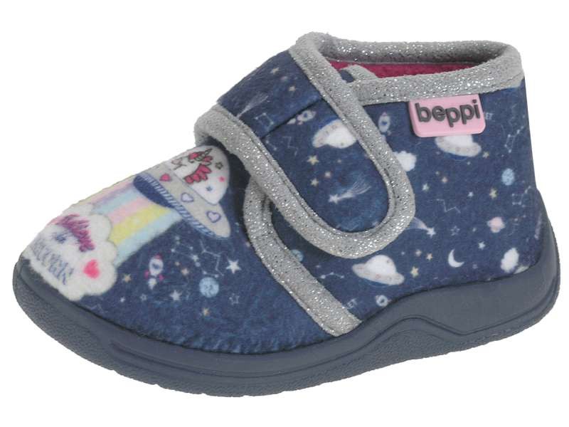 Pantofiori de interior, Beppi, Unicorn, bleumarin, 2174322