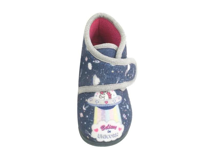 Pantofiori de interior, Beppi, Unicorn, bleumarin, 2174322 - 4Kids Romania