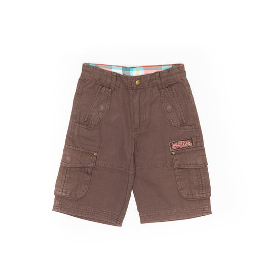 Pantaloni scurti tip blug baieti, Wooloo Mooloo, maro, 31312 - 4Kids Romania