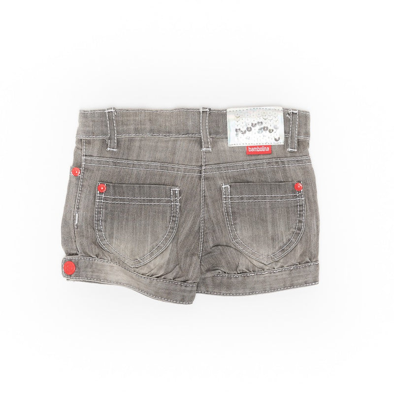 Pantaloni scurti de blugi, Bimbalina, gri, 23412 - 4Kids Romania