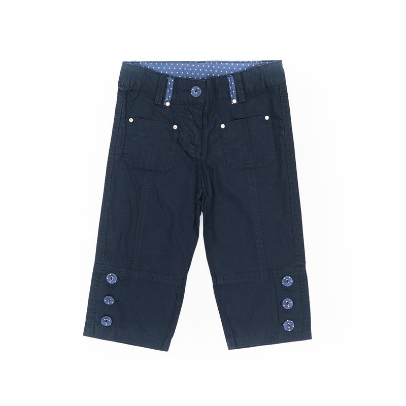 Pantaloni lungi cu nasturi, Bimbalina, copii, bleumarin, 11412 - 4Kids Romania