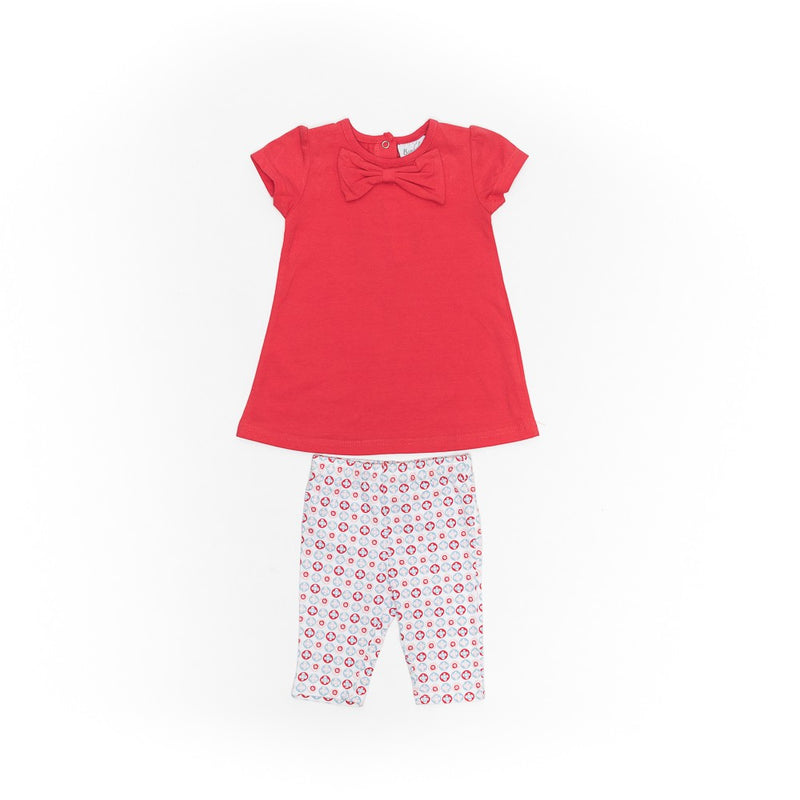 Compleu cu tricou si colanti, Bimbalina, rosu, 41235 - 4Kids Romania