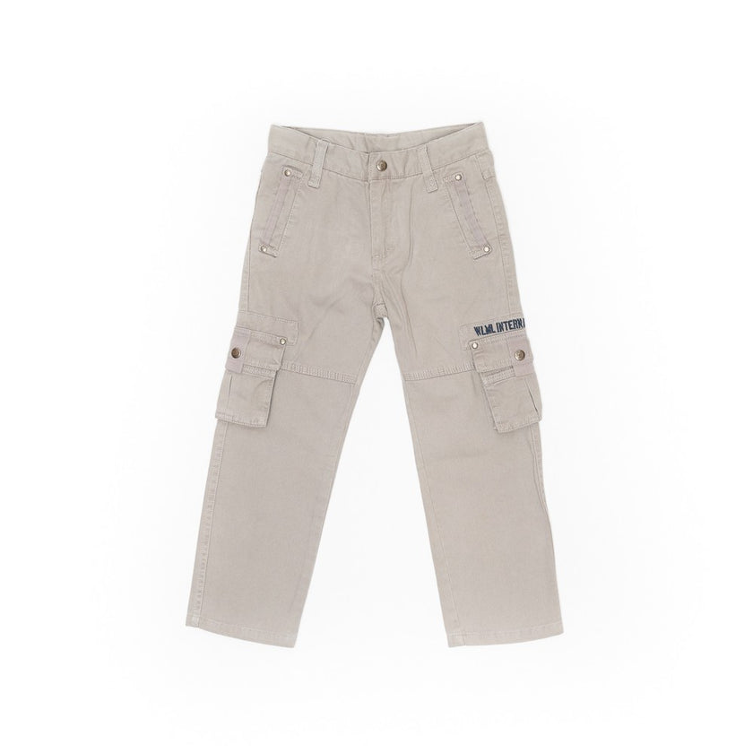 Pantaloni baieti, Wooloo Mooloo, cu buzunare, crem, 32722-2