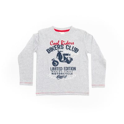 Bluza baietei, Wooloo Mooloo, Bikers Club, gri, 20730 - 4Kids Romania