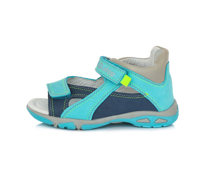 Sandale din Piele Baieti, D.D.step, cu Scai, Talpa Flexibila, AC290-831A/B - 4Kids Romania