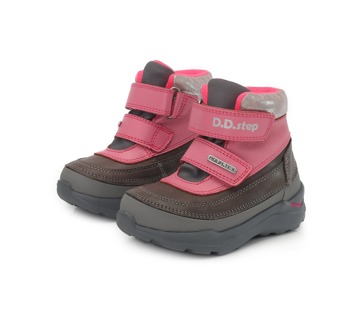 Ghete waterproof din piele, fete, D.D.step, calduroase, F61-701 - 4Kids