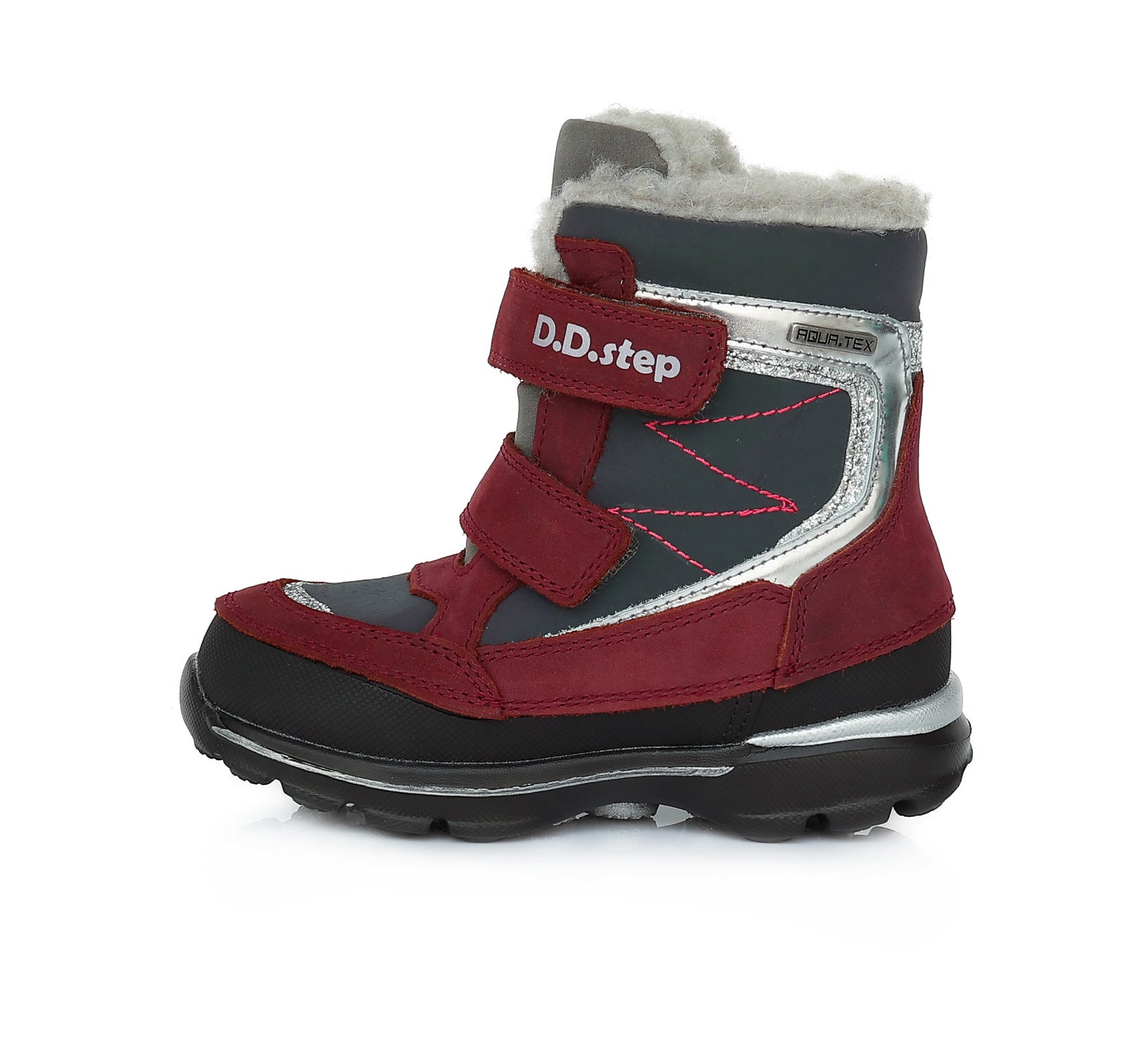 Apres ski cu blanita fete, D.D.step, din piele, F651-982B