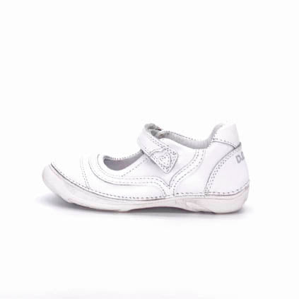 Balerini din piele, D.D.step, flexibili, albi, H046-978C - 4Kids Romania