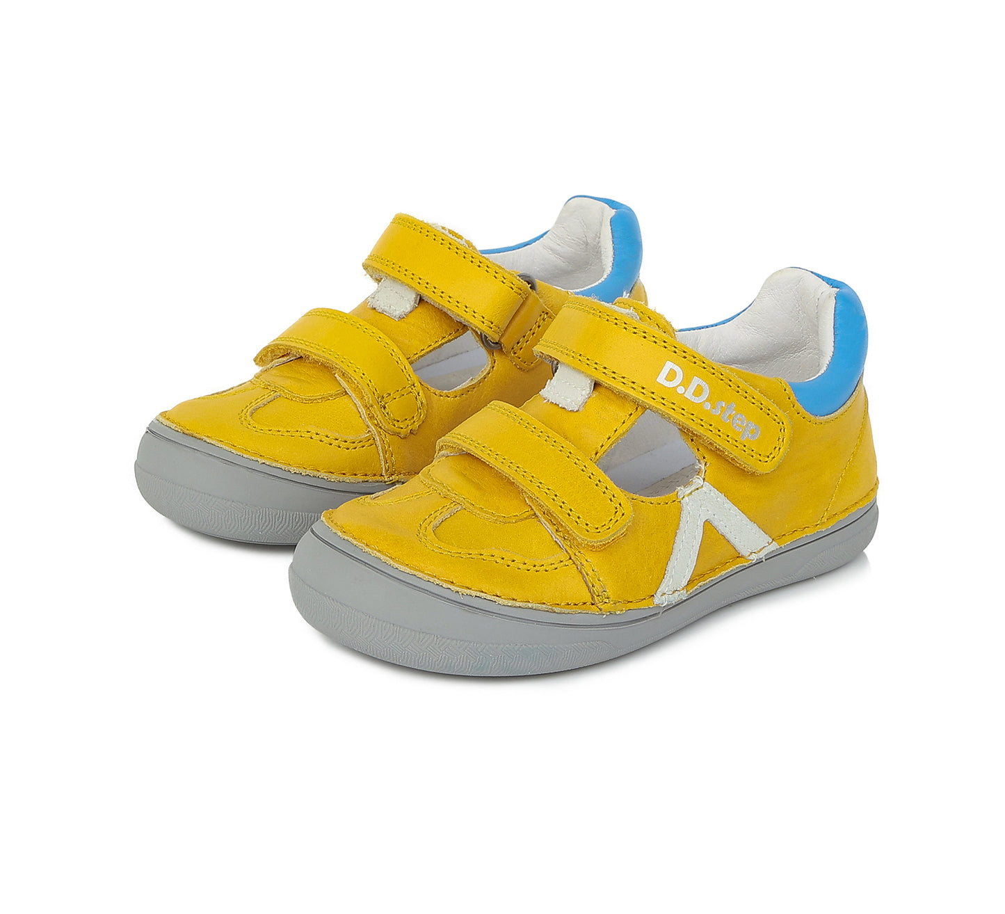 Pantofiori Baieti, D.D.step, Decupati, Din Piele, H078-29 - 4Kids Romania