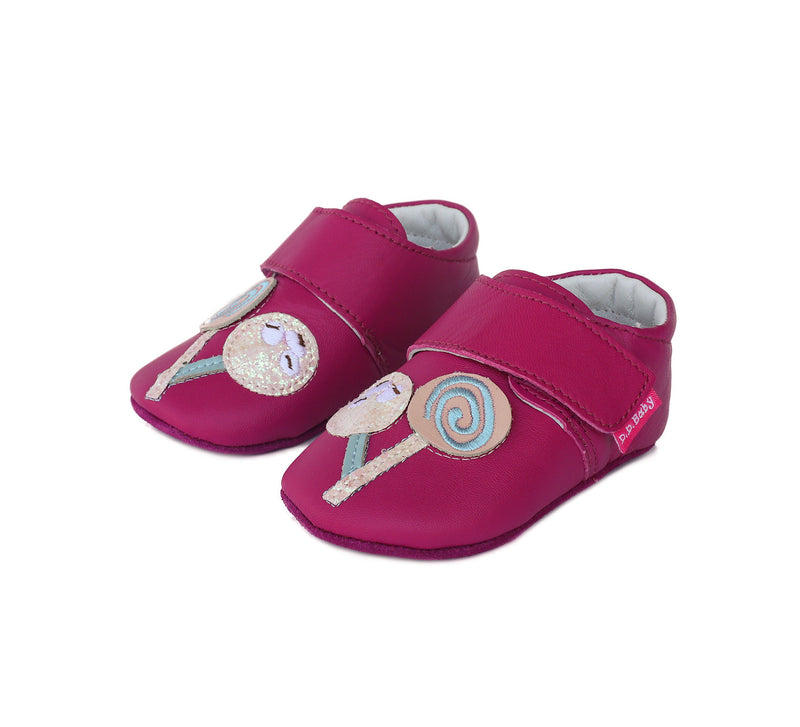 Botosei bebelusi cu scai, D.D.step, fucsia, K1596-991A - 4Kids Romania