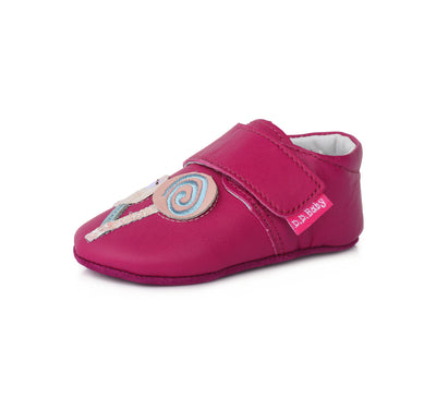 Botosei bebelusi cu scai, D.D.step, fucsia, K1596-991A - 4Kids Romania