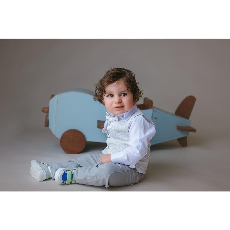 Costum elegant cu vesta, Montella, Gri, MY-5131 - 4Kids Romania