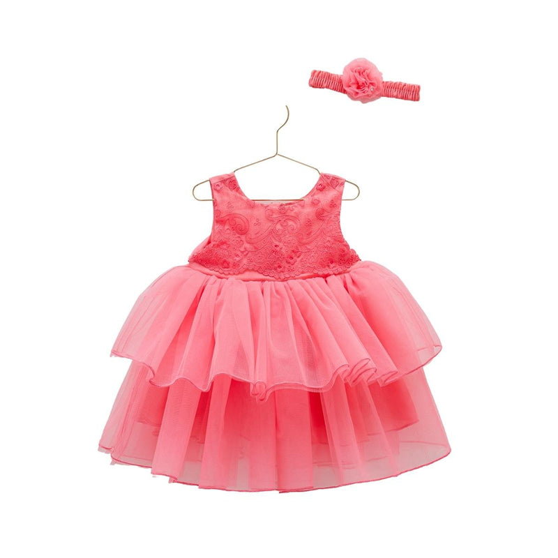 Rochita Eleganta cu Tulle, Caramell, Bentita Asortata, ELB7899 - 4Kids Romania