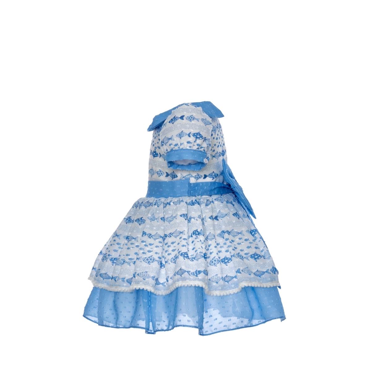 Rochie cu Funda la Spate, Pamina, Bella, Albastra, 311005