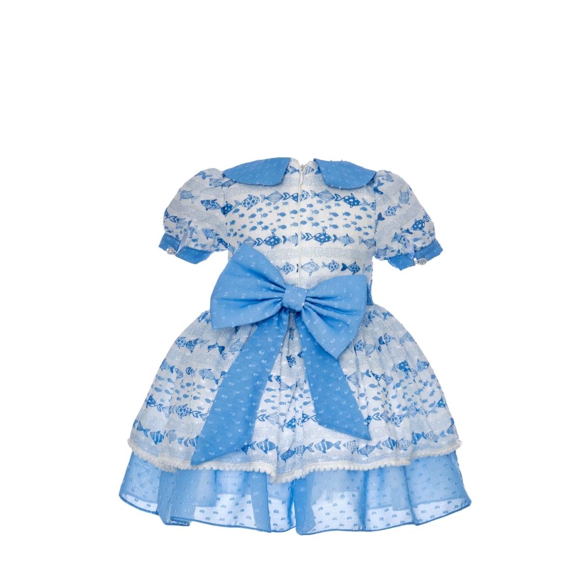 Rochie cu Funda la Spate, Pamina, Bella, Albastra, 311005