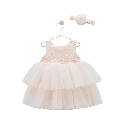 Rochita Eleganta cu Tulle, Caramell, Bentita Asortata, ELB7899 - 4Kids Romania