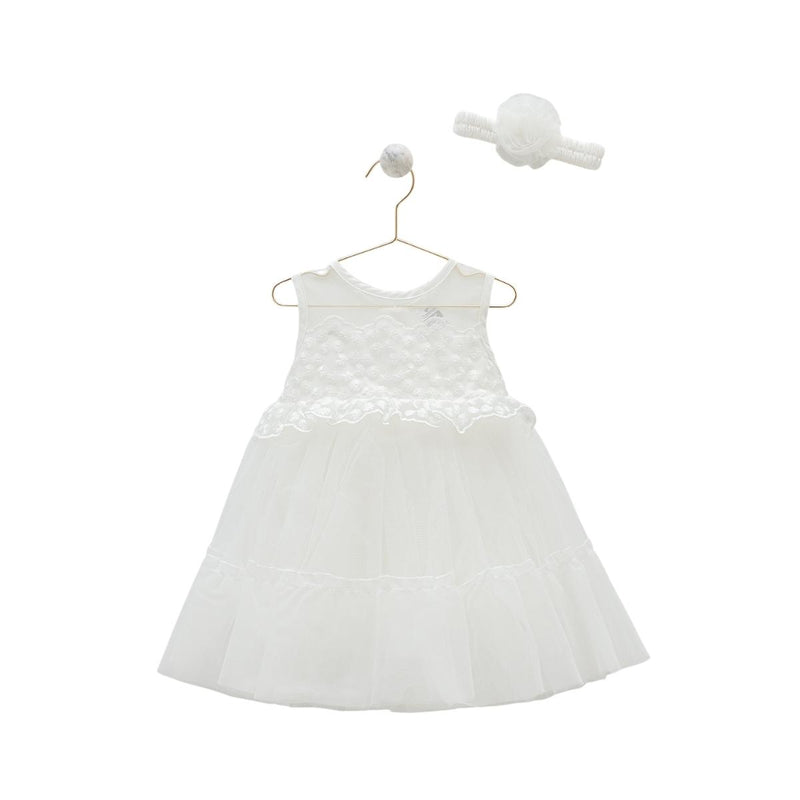 Rochita Eleganta cu Tulle, Caramell, pentru Fetite, Bentita Asortata, ELB7901 - 4Kids Romania