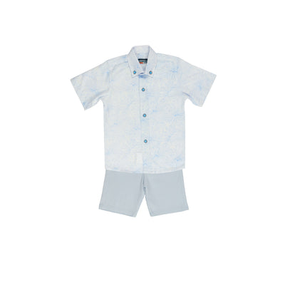 Compleu Baieti, Montella, 3 Piese, de Vara, Bleu, MK-7014 - 4Kids Romania