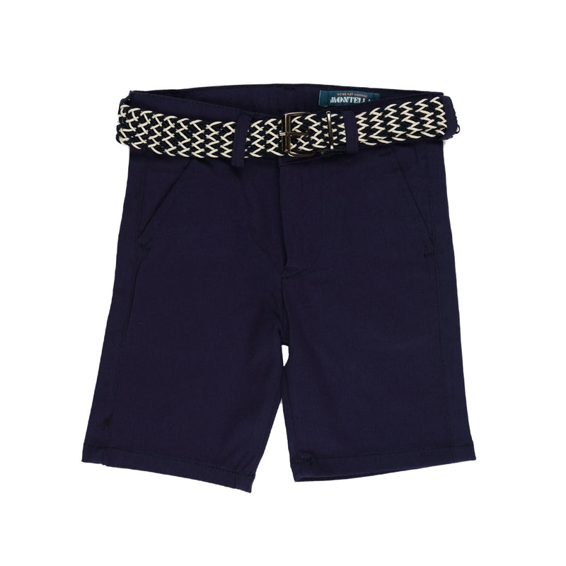 Tinuta Casual de Vara, Montella, Baieti, cu Pantaloni Bleumarin, MK-7016 - 4Kids Romania