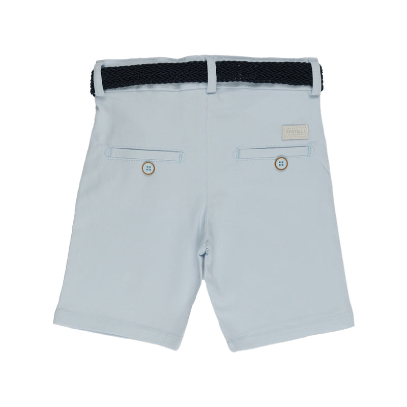 Compleu de Vara Baieti, Montella, Camasa, Pantaloni si Curea, Bleu, MK-7021 - 4Kids Romania