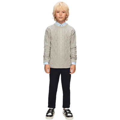 Tinuta Casual Baieti, Montella, cu Camasa Bleu, 3 Piese, MT-4019 - 4Kids Romania