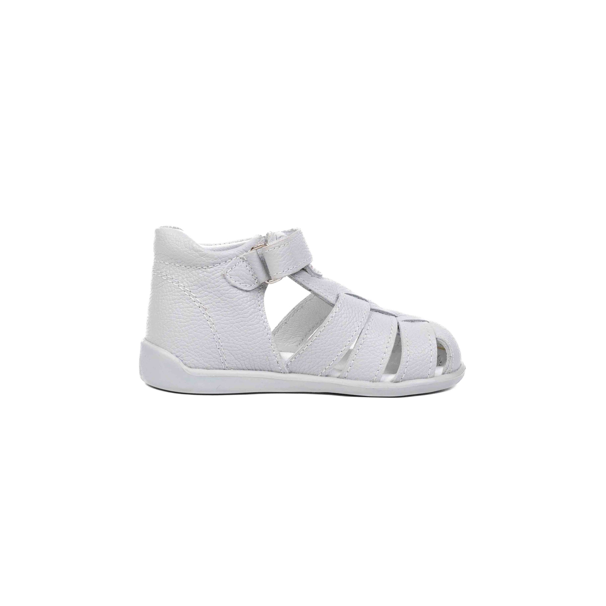 Sandalute din Piele Baieti, 4Kids - cu Scai, Usoare, Gri, 421